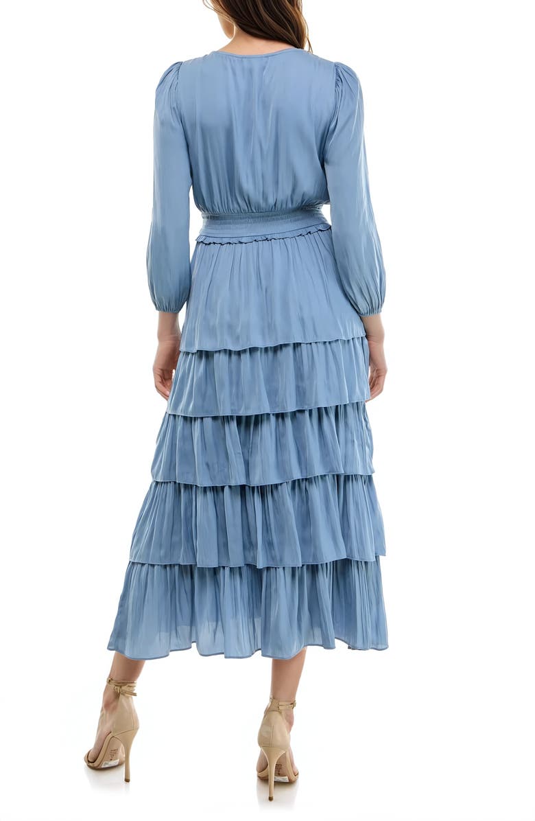 Socialite Ruffle Tiered Midi Dress, Alternate, color, 
