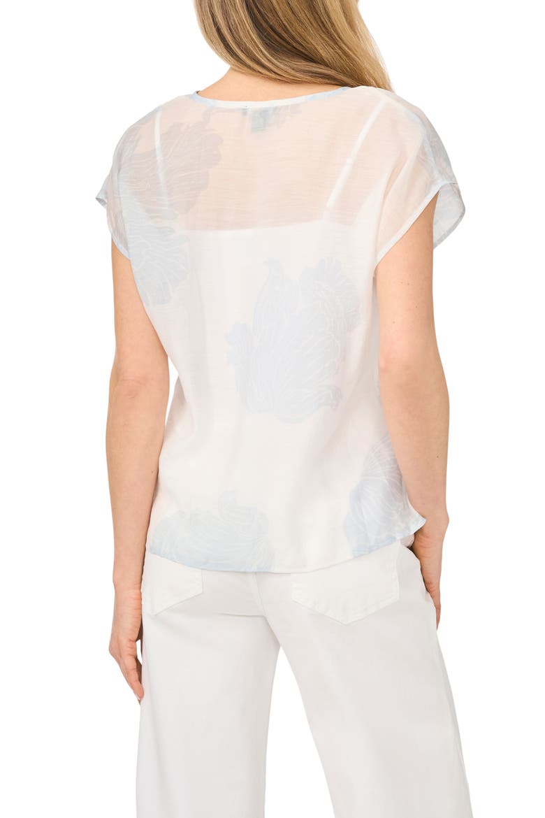 Floral Popover Top, Alternate, color, AIRY BLUE