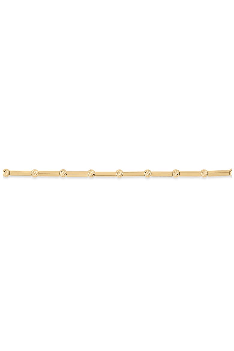14K Gold Beaded Chain Necklace, Alternate, color, 14K YELLOW GOLD