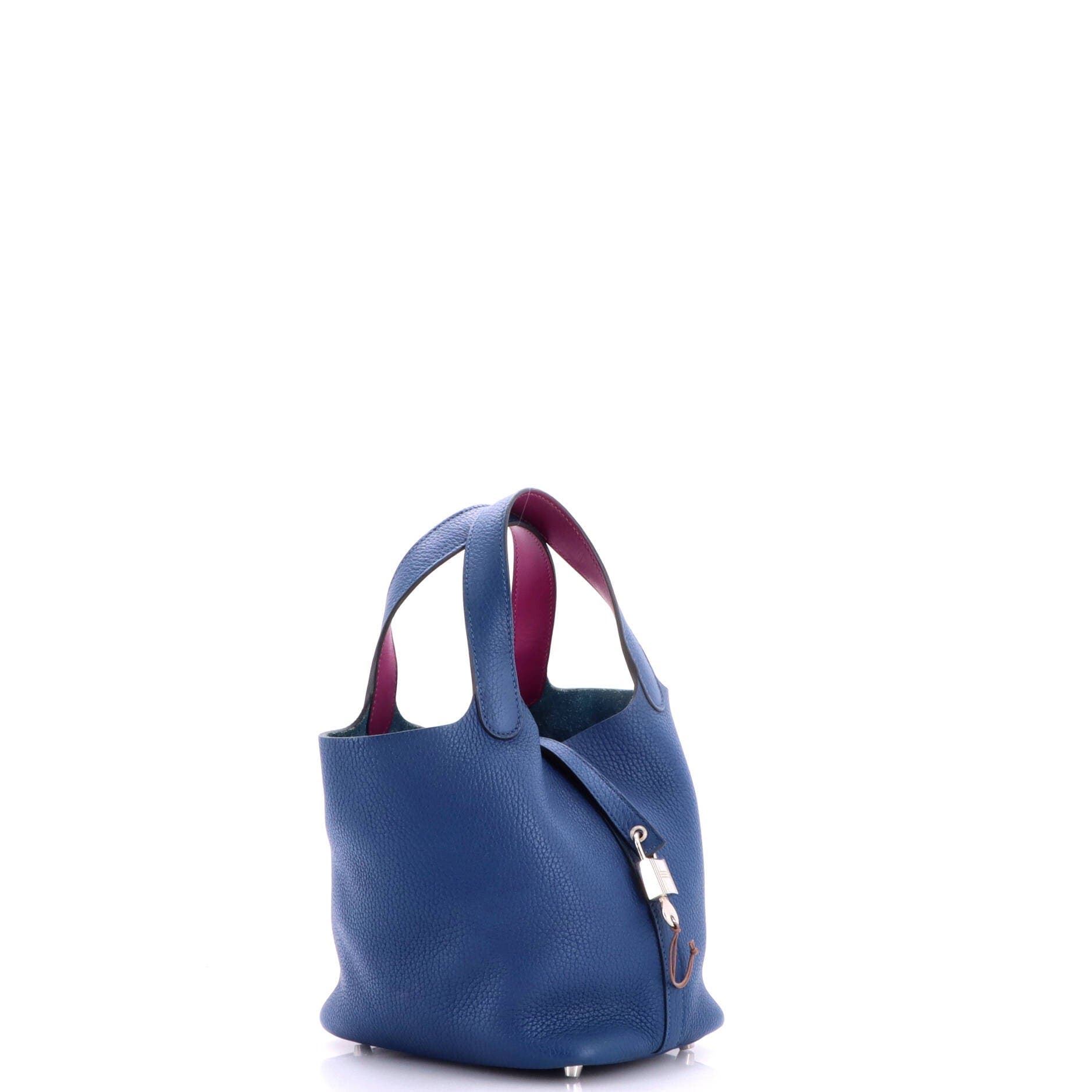 Eclat Picotin Lock Bag Clemence PM, Alternate, color, Blue
