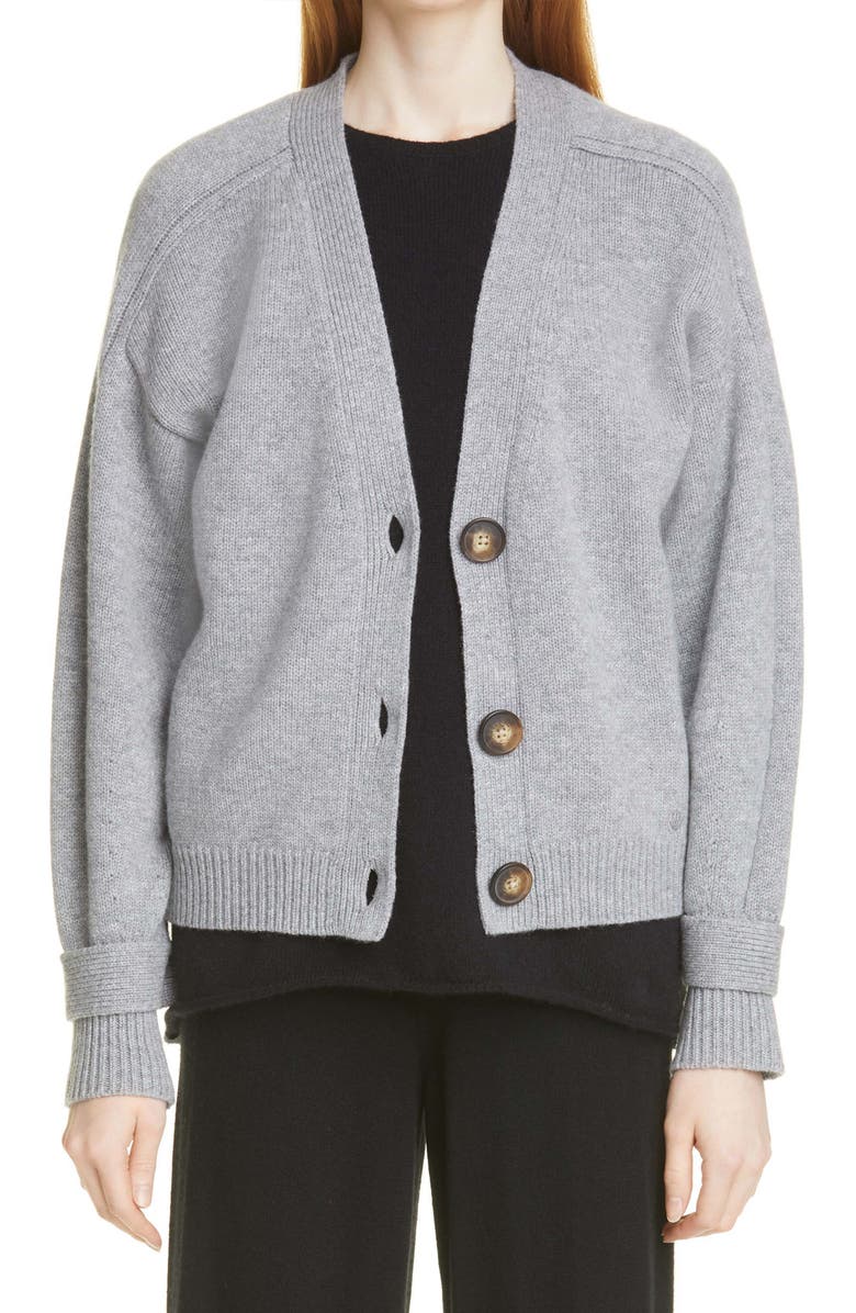 LOULOU DE SAISON Loulou Studio New Tiberine Wool & Cashmere Cardigan, Main, color, 