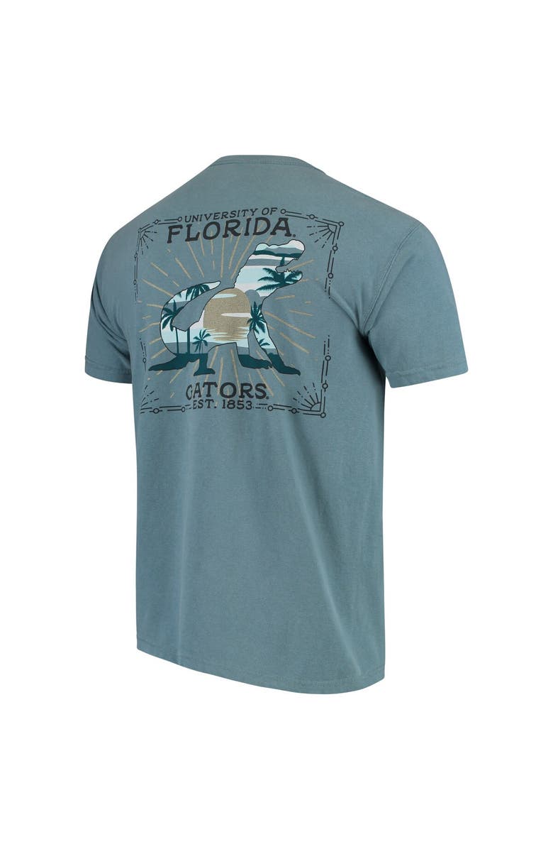 IMAGE ONE Men's Blue Florida Gators State Scenery Comfort Colors T-Shirt, Alternate, color,