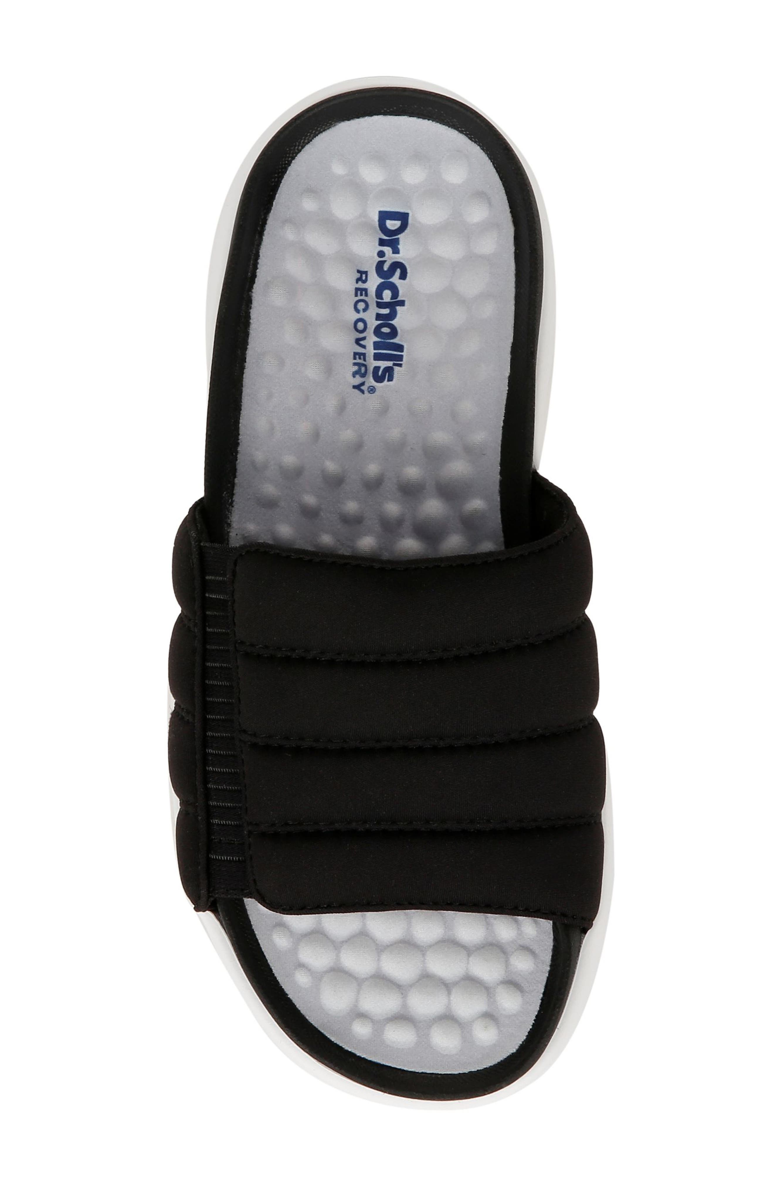Dr. Scholl's Feel Free Recovery Slide Sandal, Alternate, color, Black