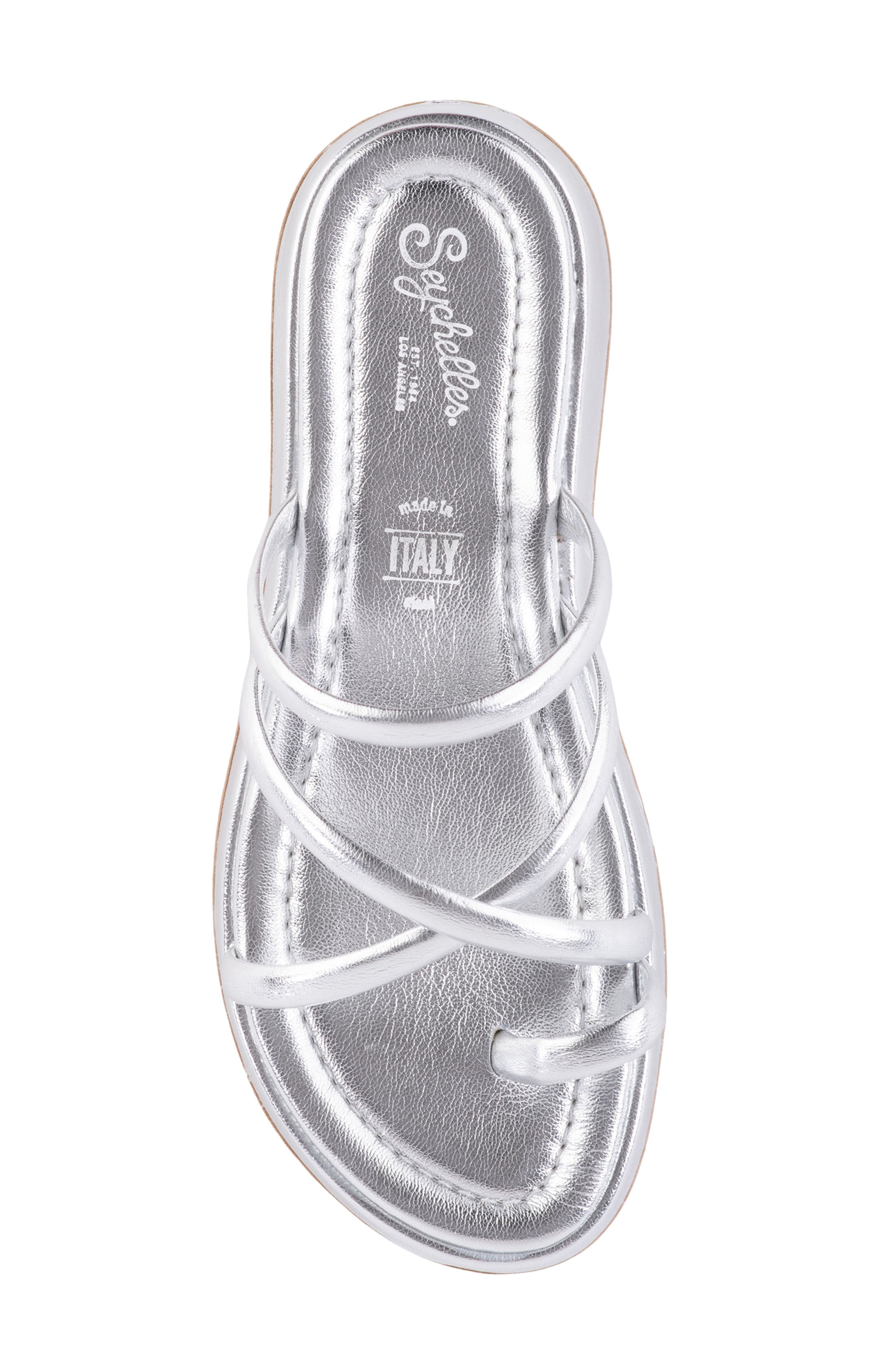 Seychelles Rule The World Platform Wedge Sandal, Alternate, color, Silver