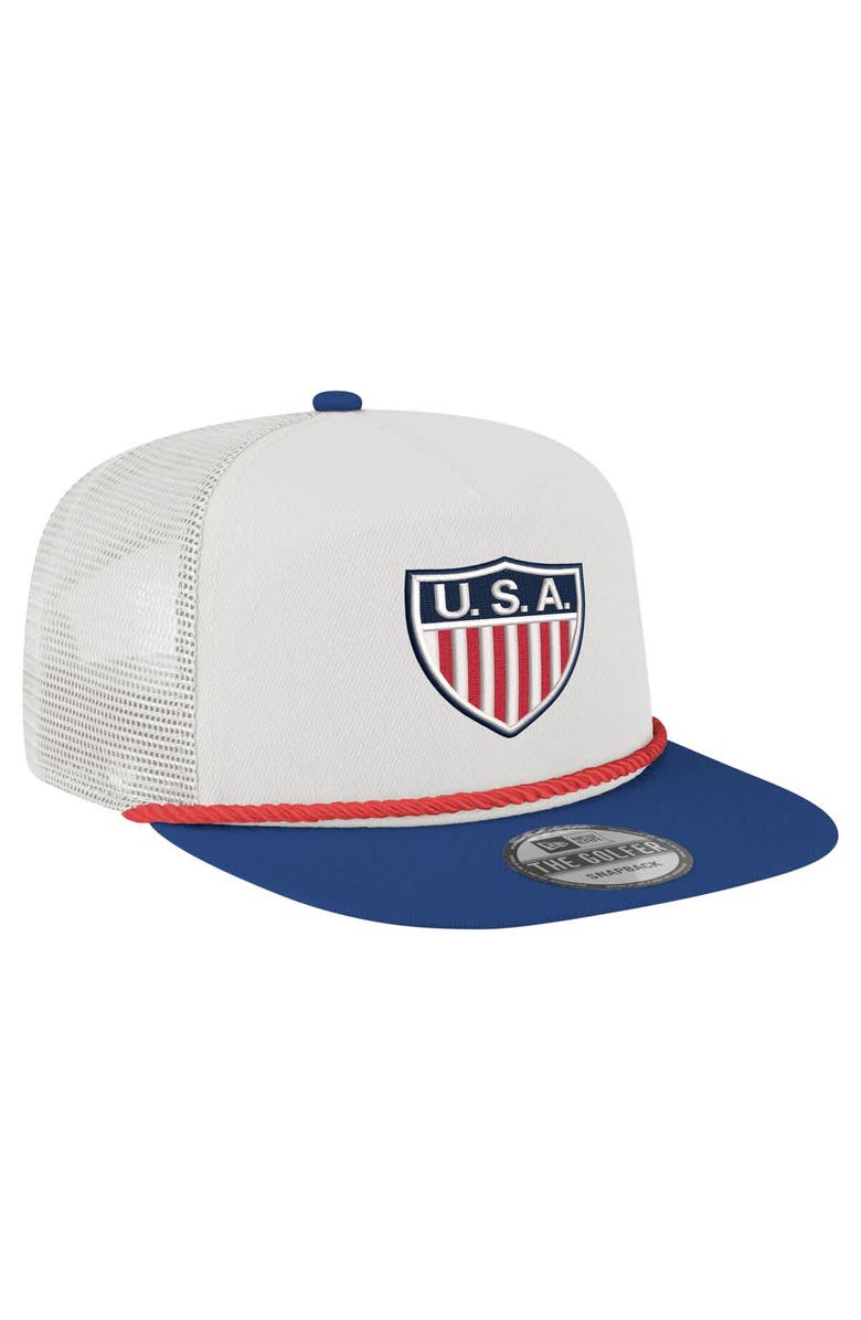 New Era Men's New Era  White USMNT 1950 Retro Golfer Adjustable Hat, Alternate, color, 