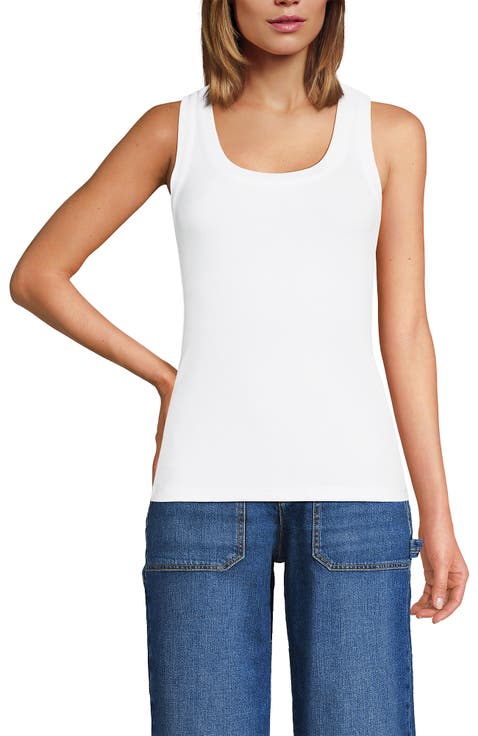 Drapey Rib Fitted Tank Top