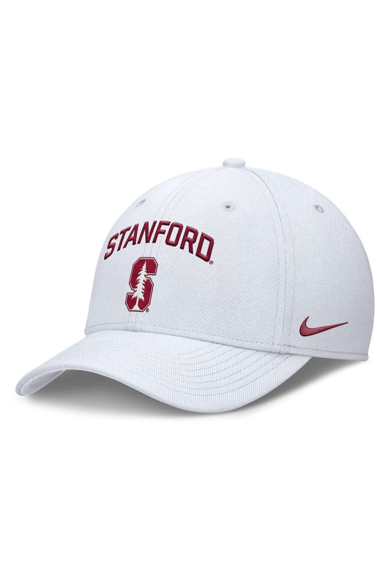 Nike Men's Nike White Stanford Cardinal 2025 On-Field Rise Performance Flex Hat, Main, color,