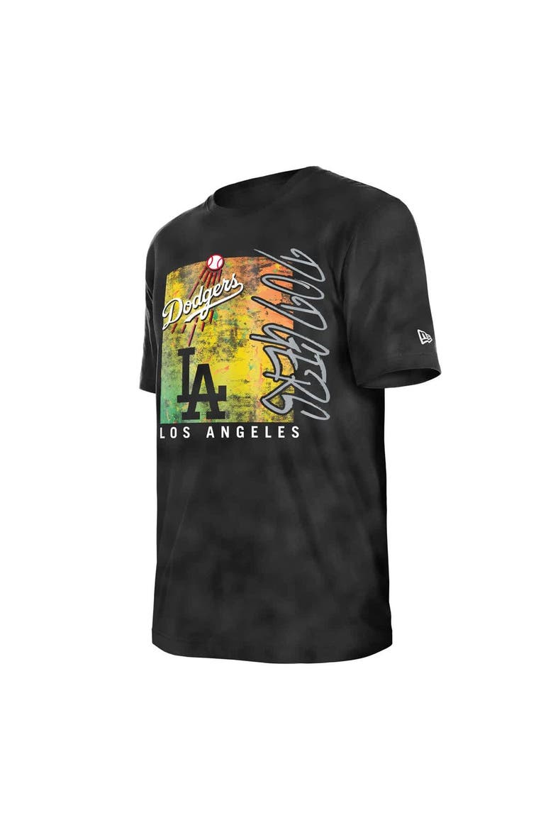 Women's New Era  Black Los Angeles Dodgers Sport Classics Enzyme Wash  Oversized T-Shirt, Alternate, color, Black