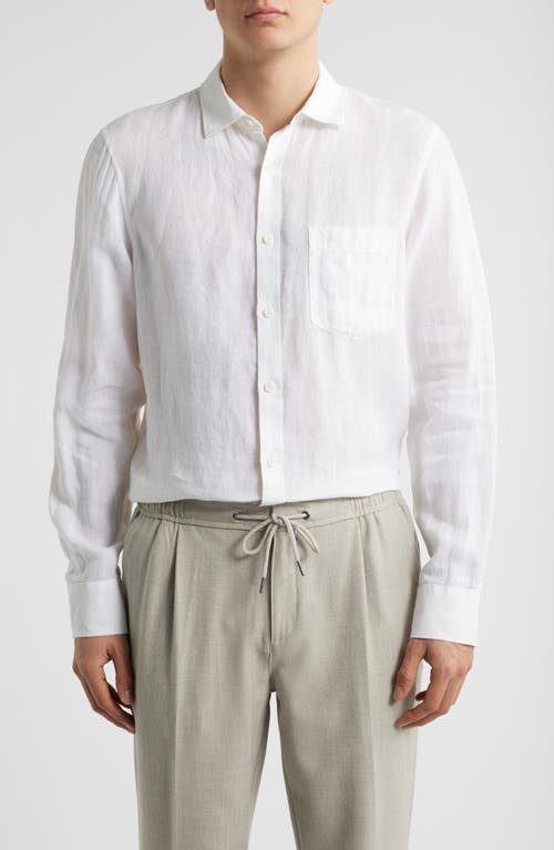 Nordstrom Linen Button-up Shirt In White
