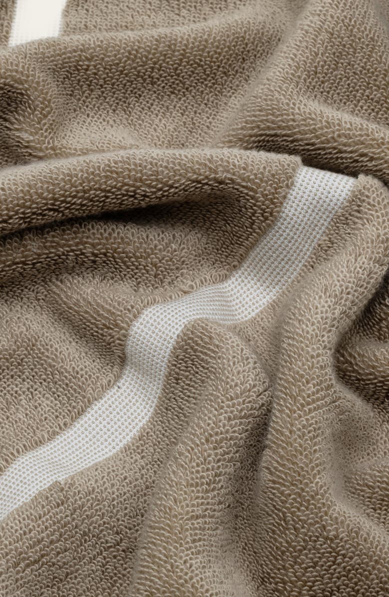 Italic Sorrel Washcloth Set, Alternate, color, Tan & Ecru