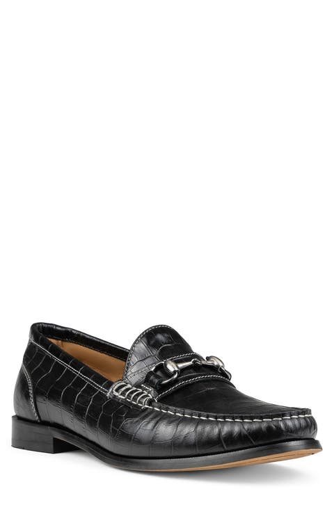 Croc Embossed Bit Loafer (Men)