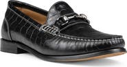 Donald Pliner Croc Embossed Bit Loafer