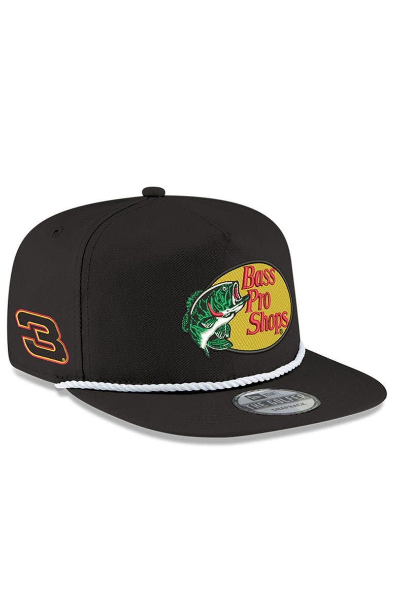 New Era Men's New Era Black Dale Earnhardt Jr. Bass Pro Shops Golfer Adjustable Hat, Main, color,