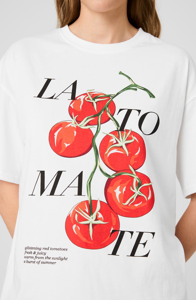 French Connection La Tomate Oversize Cotton Graphic T-Shirt, Alternate, color,