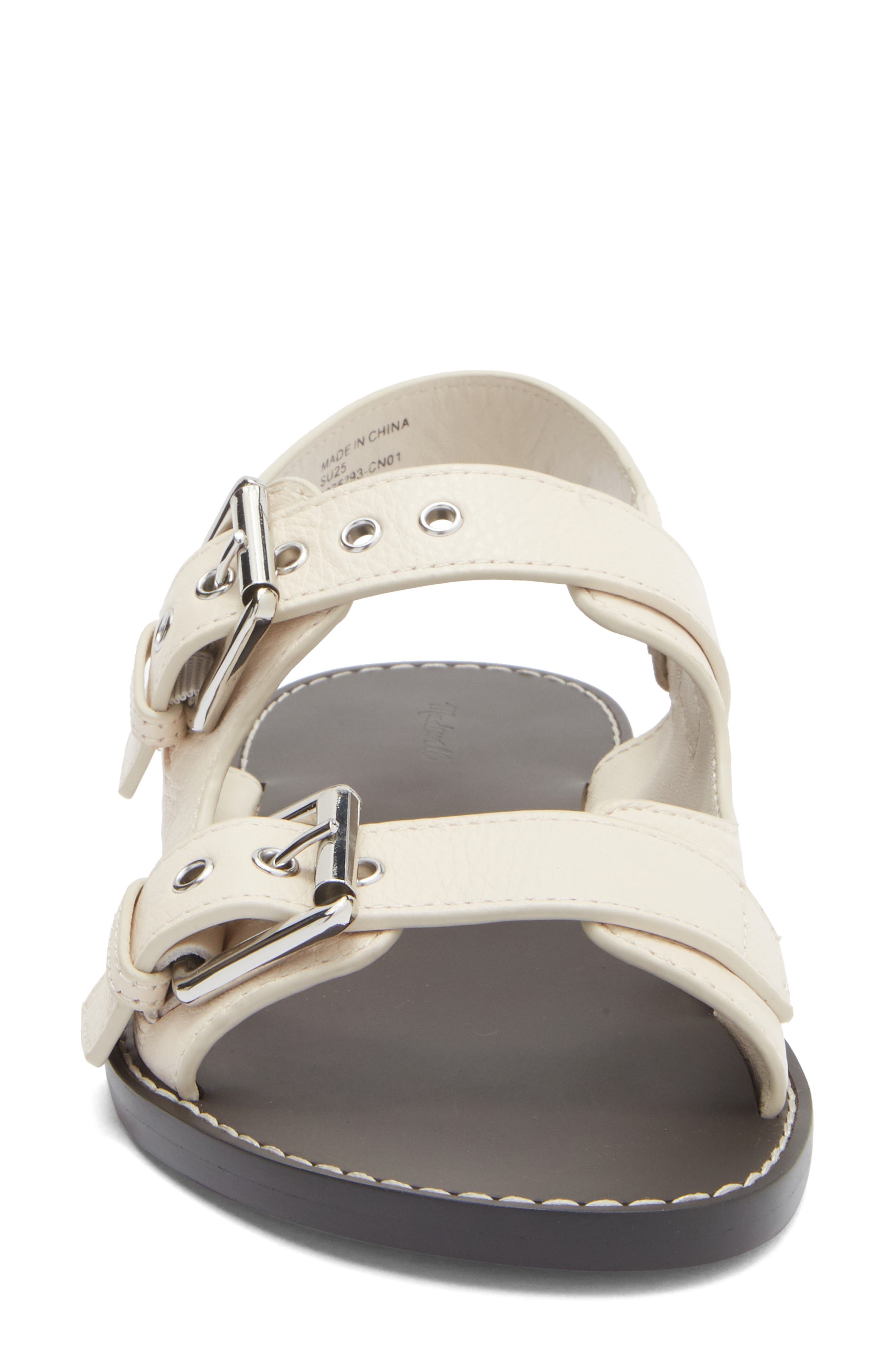 Indie Buckle Sandal, Alternate, color, IVORY