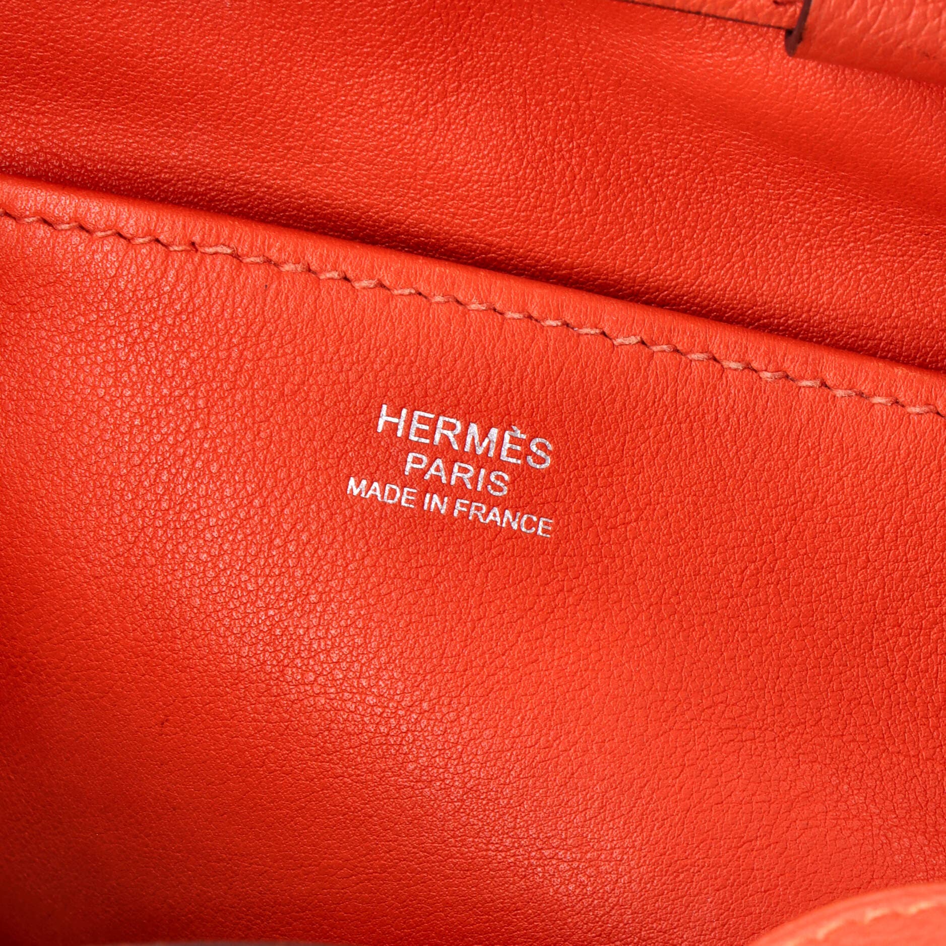 Pre-Owned Hermes Licol Bag Evercolor 17, Alternate, color, Capucine