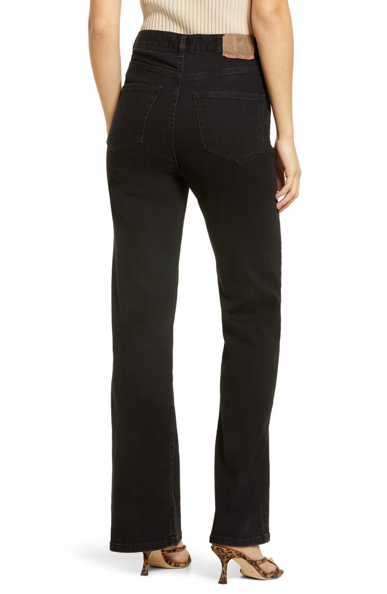 JEANERICA Pyramid High Waist Flare Jeans, Alternate, color,