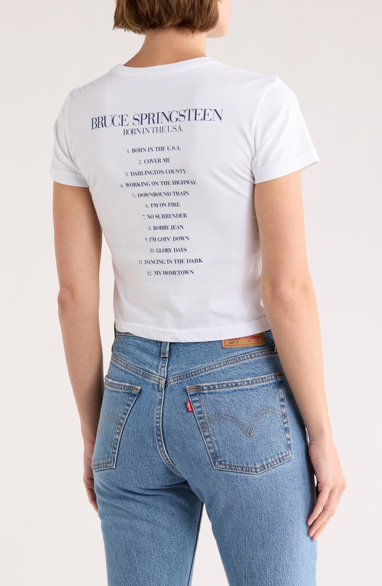 Merch Traffic Bruce Springsteen Graphic T-Shirt, Alternate, color, White Overdye