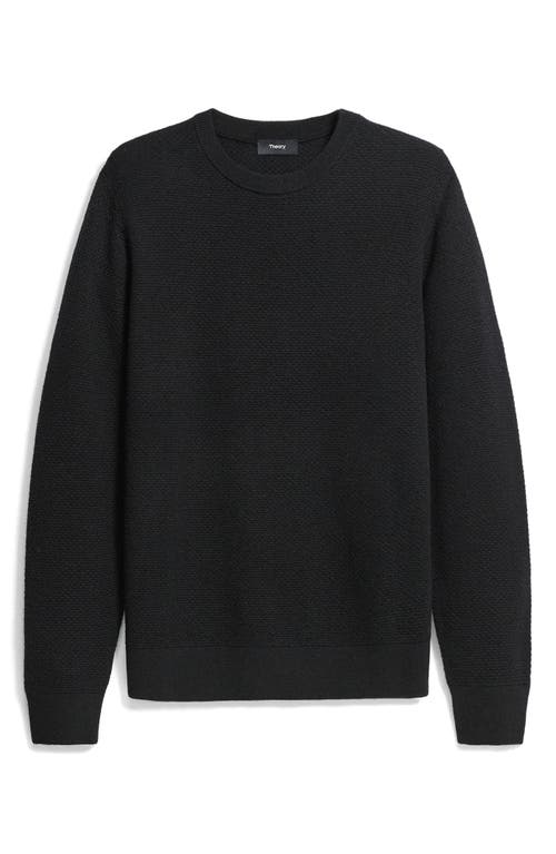 Theory Maden T.novo Crewneck Wool Sweater In Black