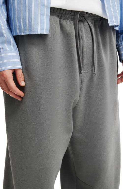 Cotton On Super Baggy Cuffed Track Pant In Gray