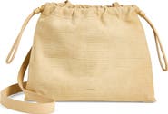 Vince Sarai Croc Embossed Leather Crossbody Bag