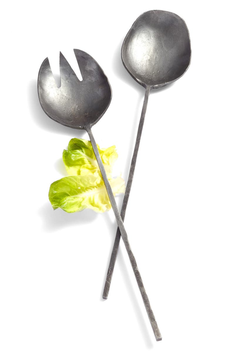 Treasure & Bond Forged Iron Salad Servers, Main, color,