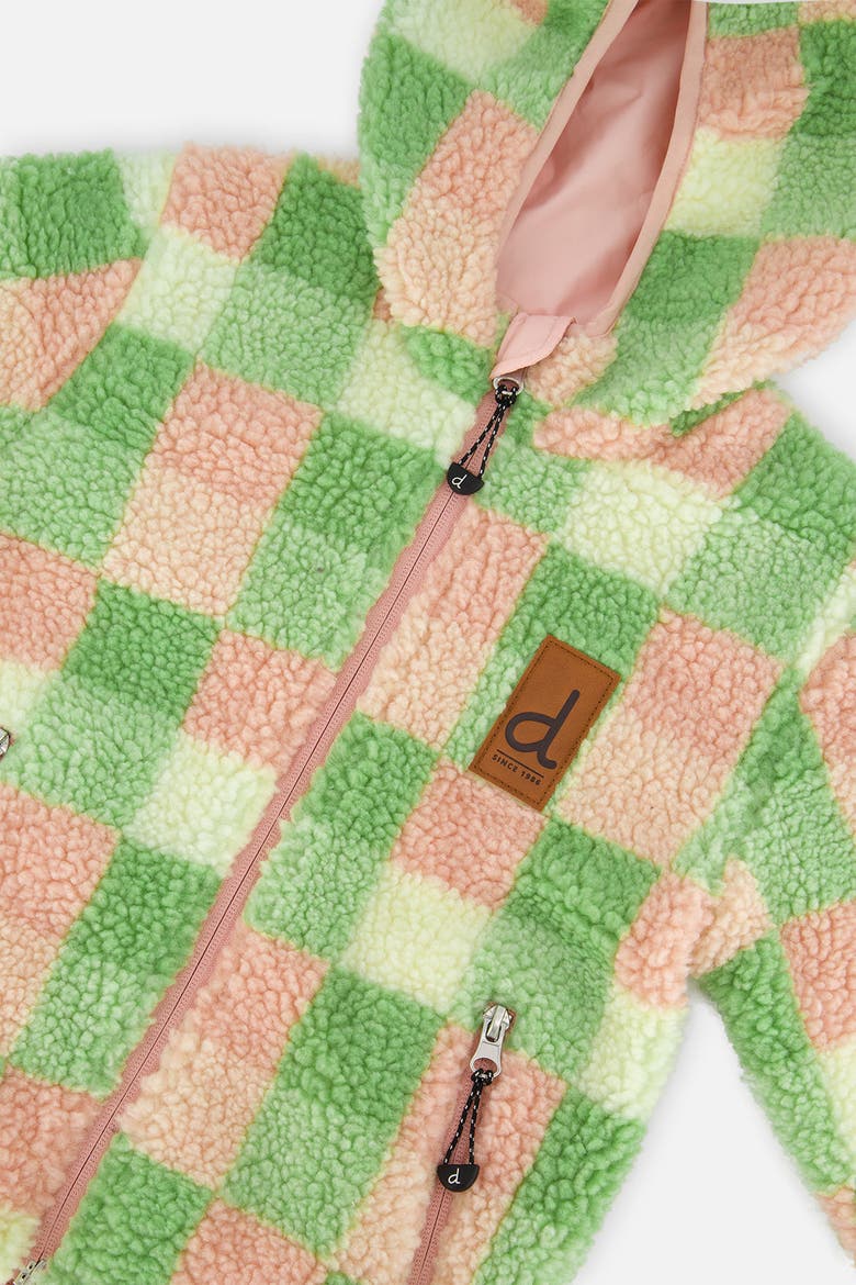 Reversible Fleece Mid-Season Hooded Jacket, Alternate, color, Pale Dusty Pink