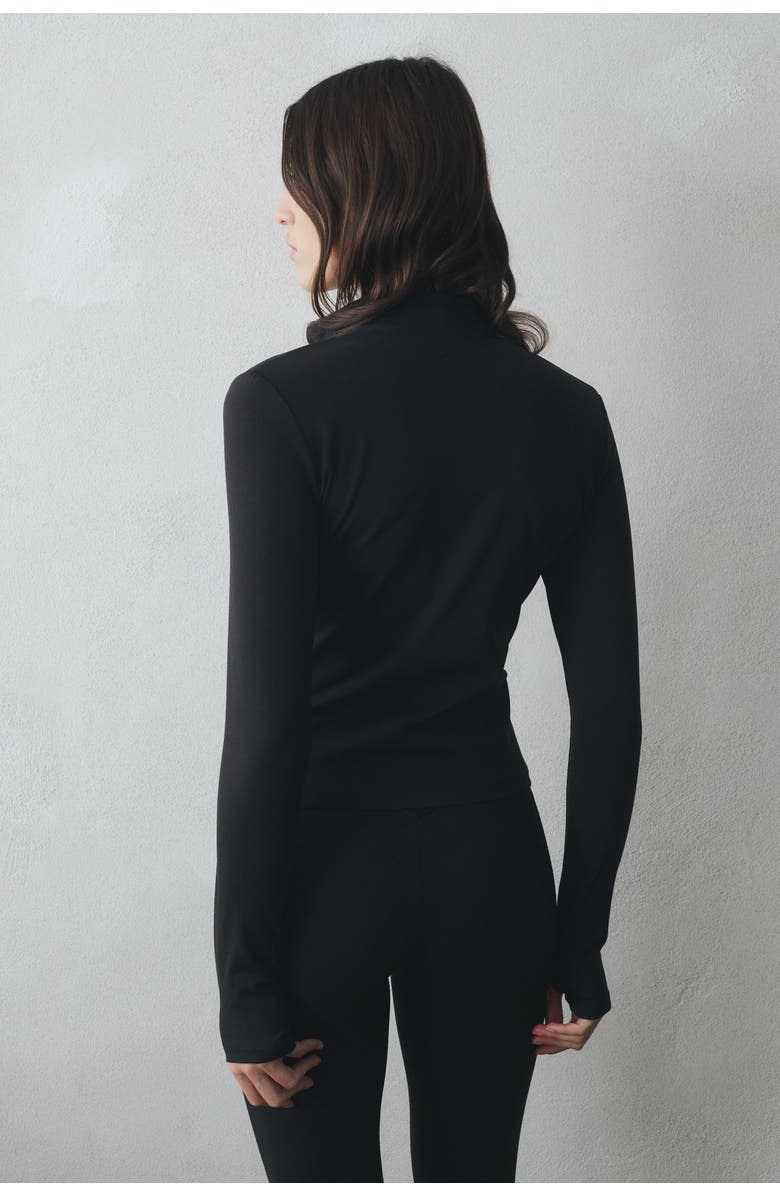 H&M Zip-through Sports Jacket With Softmove, Alternate, color, Black