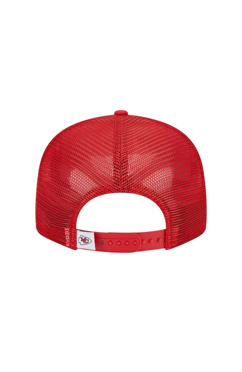 New Era Men's New Era Red Kansas City Chiefs Main Trucker 9FIFTY Snapback Hat, Alternate, color, Red