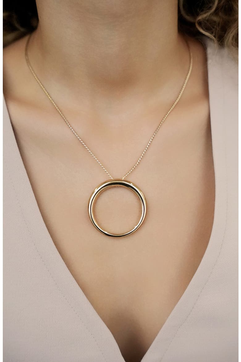 Eternal Orbit Pendant Necklace, Alternate, color, GOLD