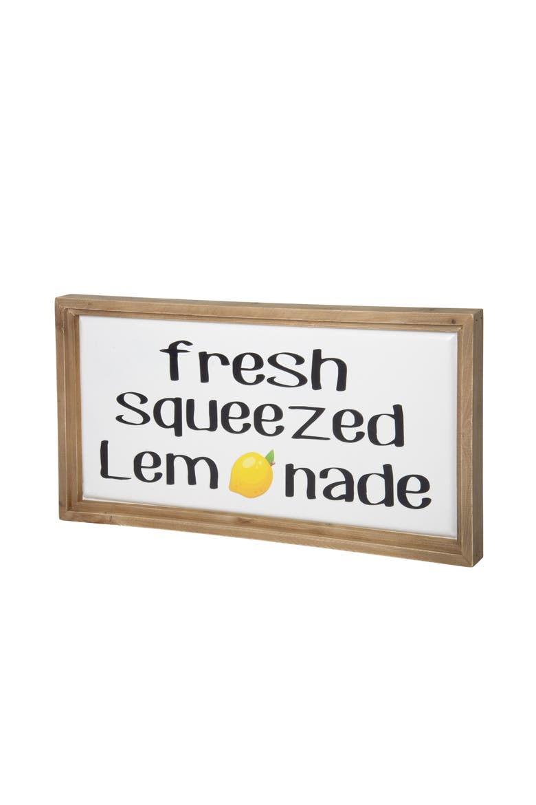 Lemonade Wall Sign, Main, color, White