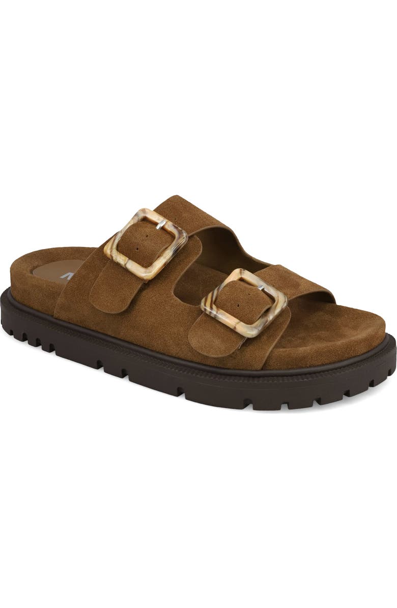 MIA Gen Slide Sandal, Main, color, Coffee