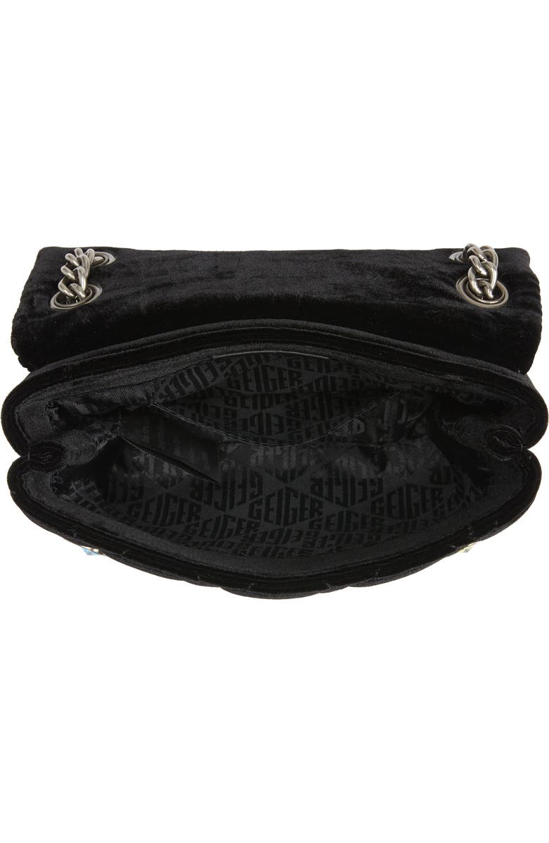 Kurt Geiger London Mini Kensington Velvet Crossbody Bag, Alternate, color,