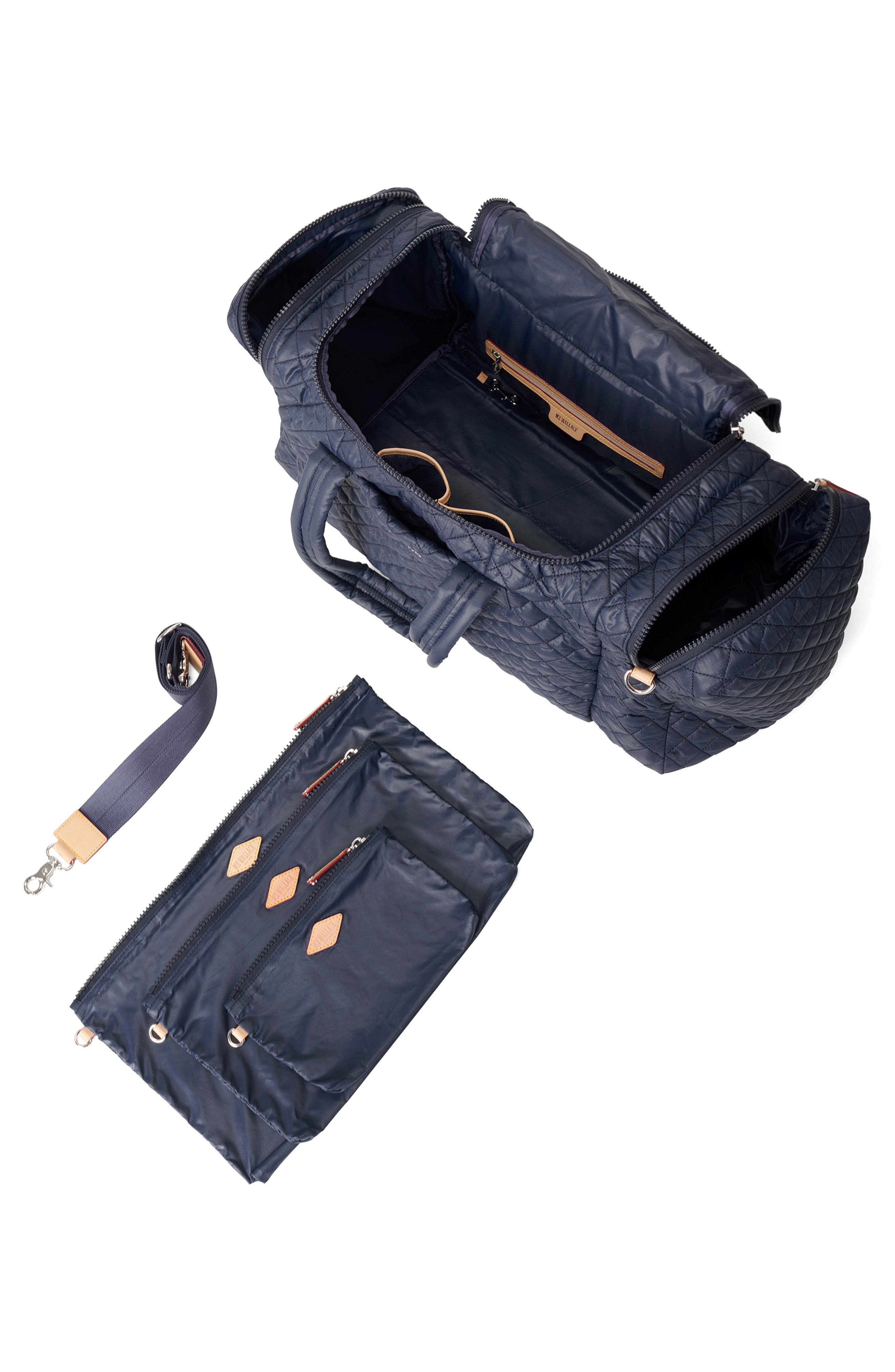 MZ Wallace Large Metro Team Quilted Nylon Duffle Bag, Alternate, color, Dawn