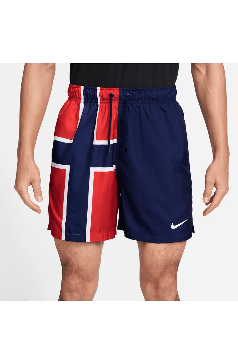 Nike Men's Nike Blue Norway National Team 2026 Club Flow Shorts, Main, color, Blue