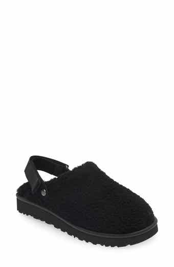 Ladies black ugg slippers sales