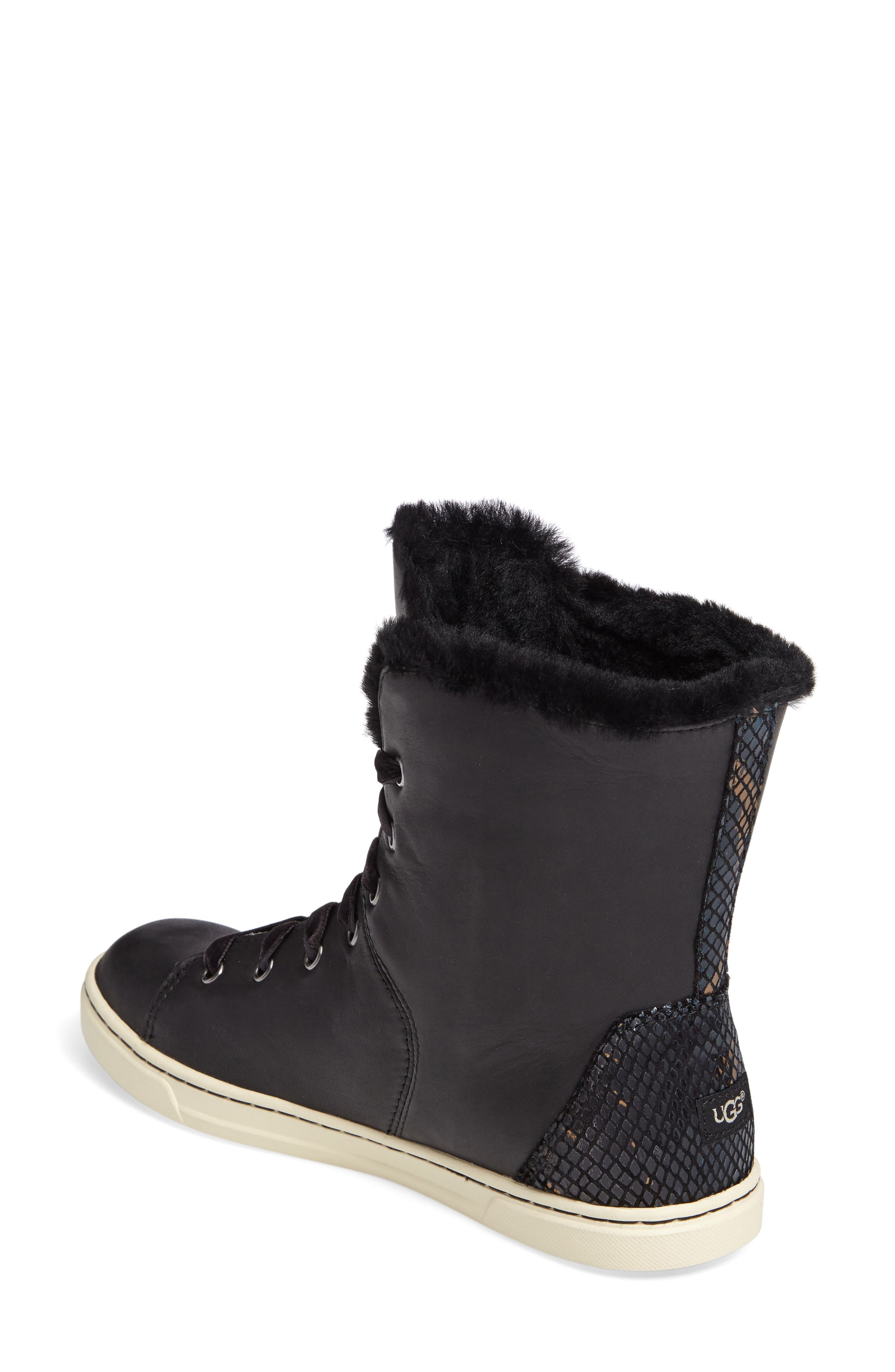 UGG<sup>®</sup> Croft Exotic Velvet Sneaker, Alternate, color, 