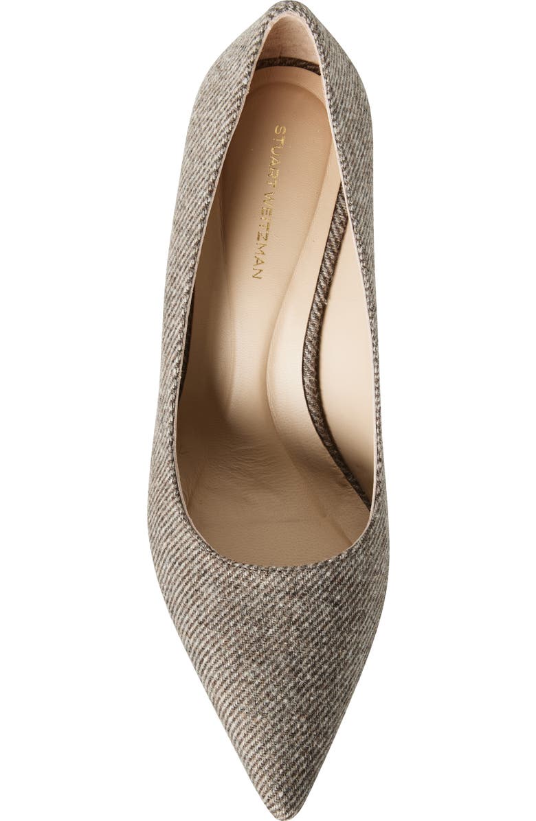 Stuart Weitzman Stuart Super Sculpt Pointed Toe Pump, Alternate, color, Taupe