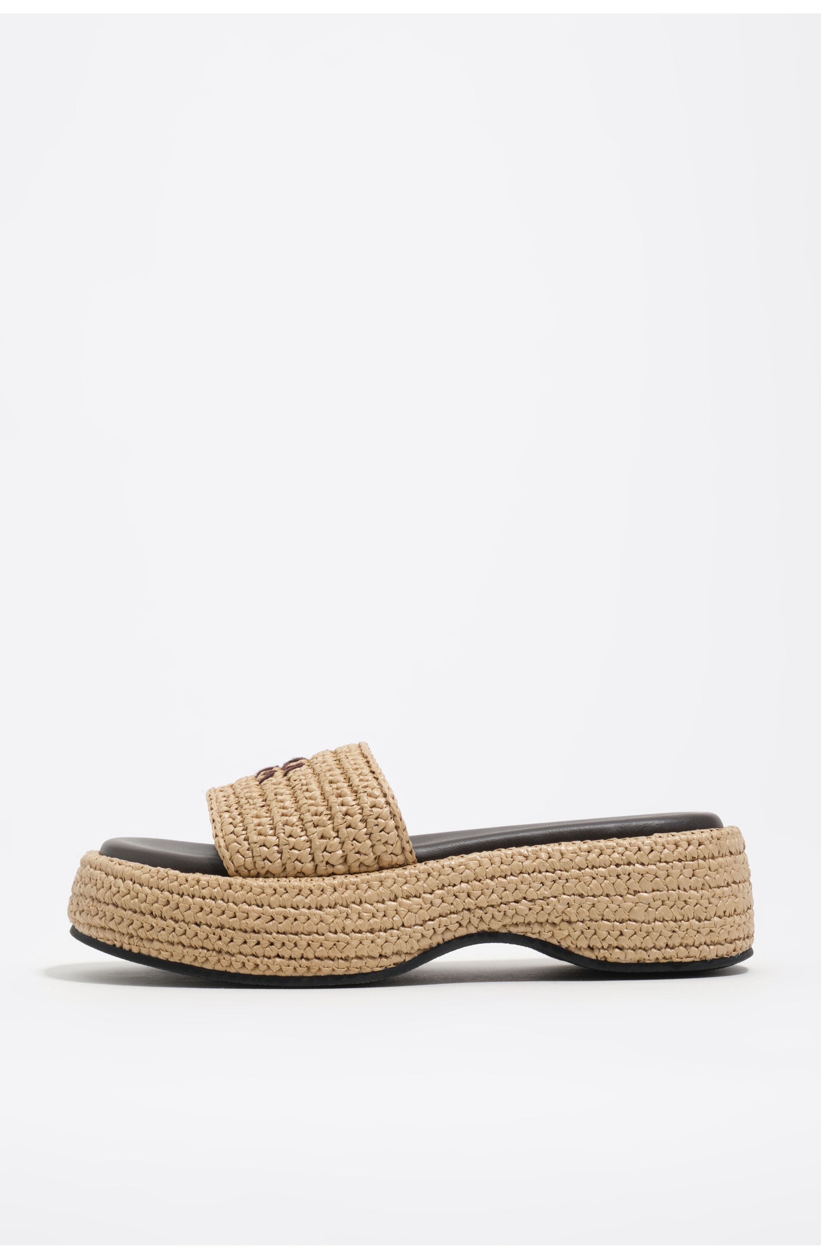 Bimba y Lola Raffia Sandals, Main, color, Natural