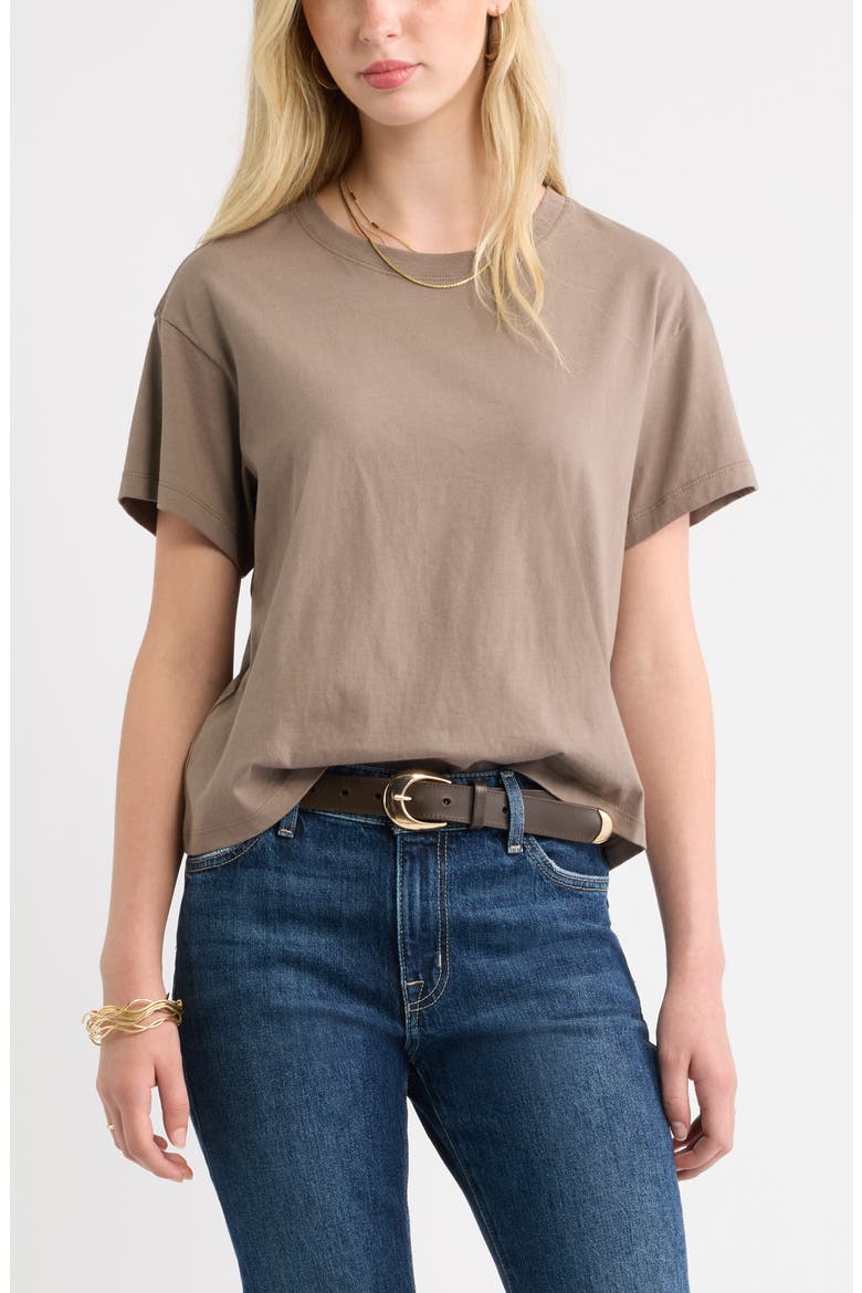 Favorite T-Shirt, Main, color, BROWN WALNUT