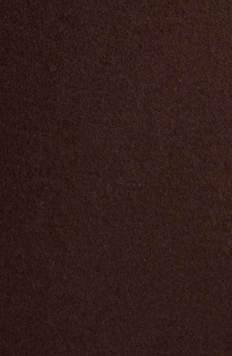 Donna Karan New York Wool Blend Buckle Coat, Alternate, color, Chocolate