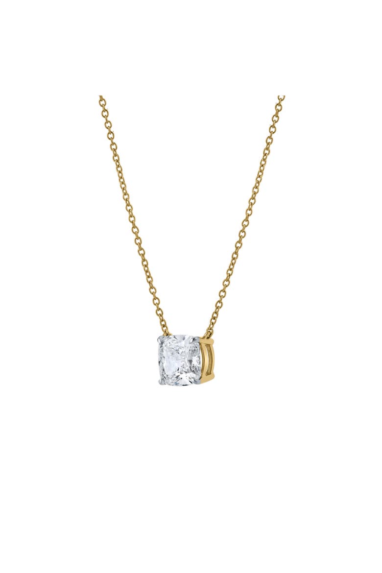 Cushion Chic 14K Gold Lab Grown Diamond Necklace - 1.50 ct, Alternate, color, 14K Yellow Gold
