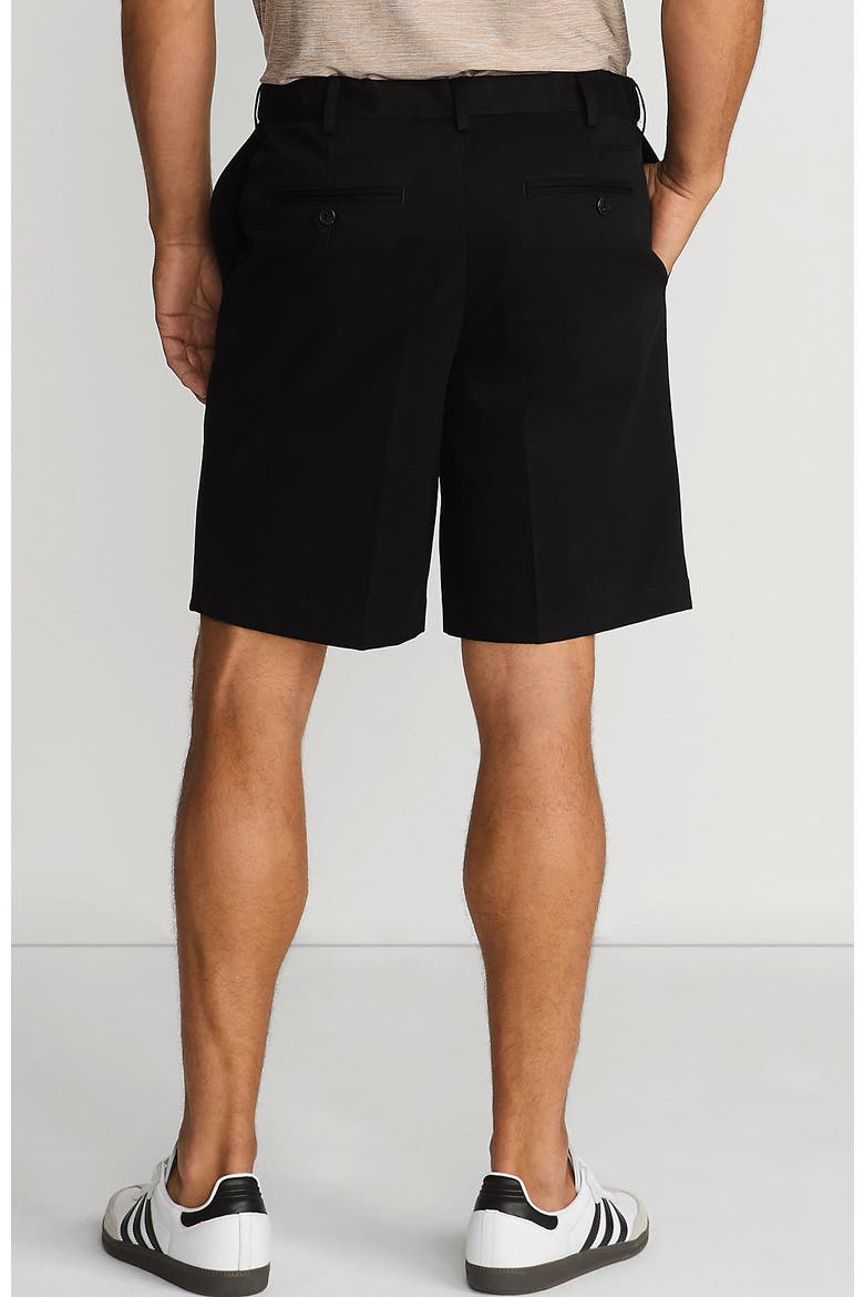 Comfort Waist 9" No Iron Chino Shorts, Alternate, color, Black