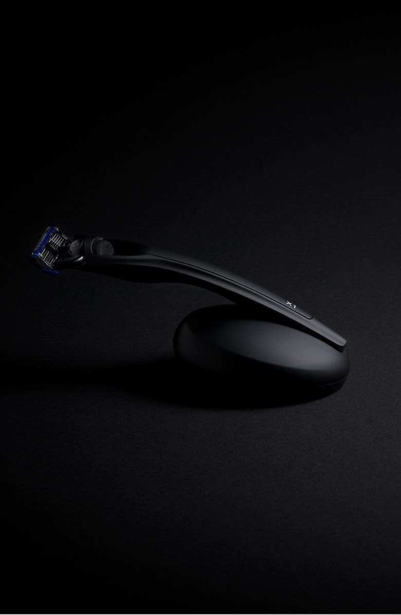 BOLIN WEBB X1 Matte Red Razor and Stand Set, Alternate, color, Matte Black