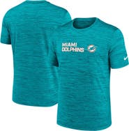 Nike Men's Nike Aqua Miami Dolphins Big & Tall Primetime Reverse Play Velocity Performance T-Shirt