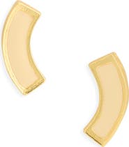 Karine Sultan Enamel Stud Earrings