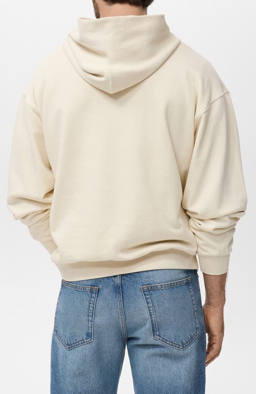 Mango Graphic Print Hoodie In Neutral