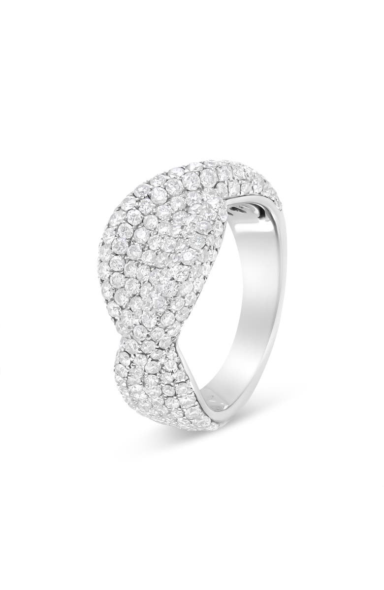 Haus of Brilliance 18K White Gold Cluster 2 1/4 Cttw Diamond Fashion Ring, Alternate, color, White