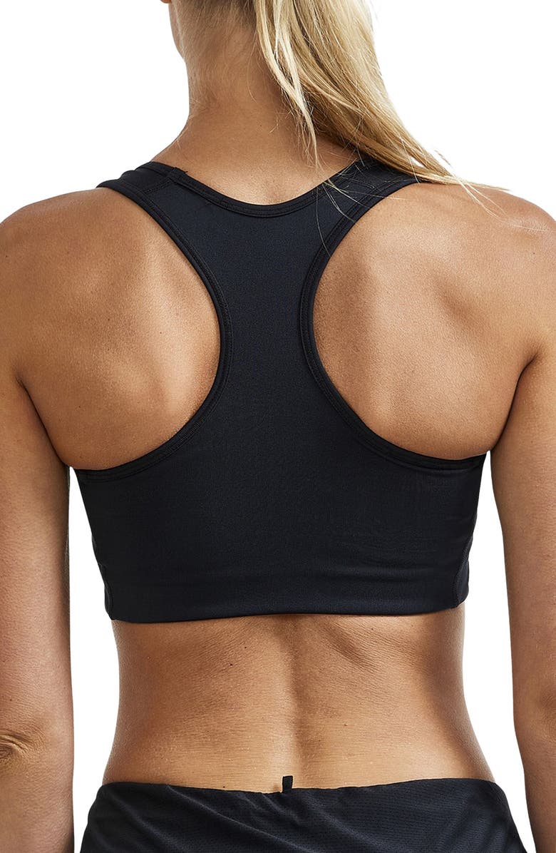 Craft Training Sports Bra, Alternate, color, Black