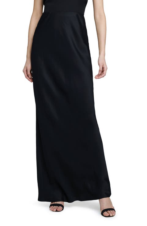 Zeta Satin Maxi Skirt
